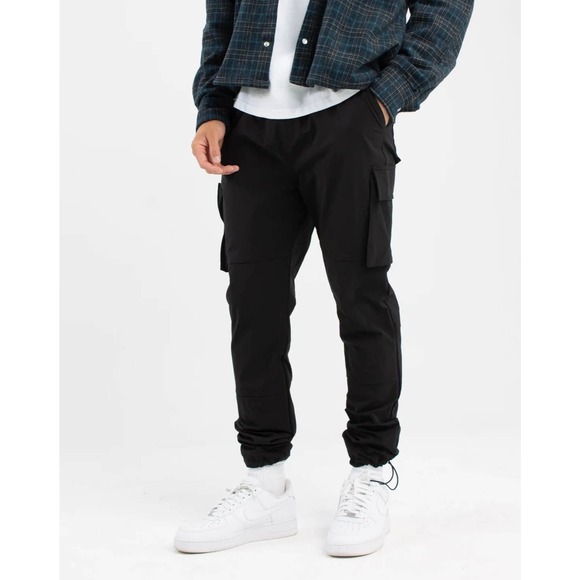 Summit UK - THE CRINKLE CARGOS / BLACK / size M - Picture 1 of 13